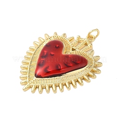 Rack Plating Brass Enamel Pendants&nbsp;KK-S372-01G-06