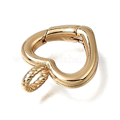 Brass Spring Gate Rings&nbsp;KK-CBA4292-06G