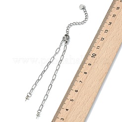 304 Stainless Steel Paperclip Chain Bracelet Making&nbsp;AJEW-JB01624-01