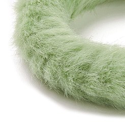 フェイクミンクファー弾性ヘアネクタイ  ヘアアクセサリー女の子ポニーテールホルダー  ミックスカラー  13mm  内径：41mm&nbsp;OHAR-G015-19