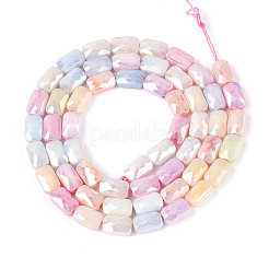 Anti-Tarnish Electroplate Glass Beads Strands&nbsp;GLAA-T025-29F
