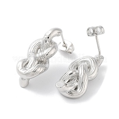 Rack Plating Brass Stud Earring&nbsp;EJEW-C081-27P