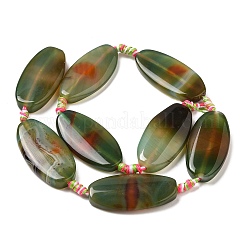Natural Banded Agate/Striped Agate Beads Strands&nbsp;G-L544-033