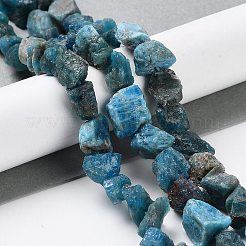 生の粗い天然アパタイトビーズ連売り  ナゲット  4~11x4.5~14.5x4.5~14.5mm  穴：0.8mm  約41~43個/連  15.35~15.94''（39~40.5センチメートル）&nbsp;G-B065-C21