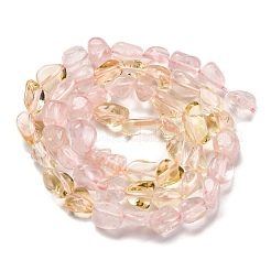 Natural Rose Quartz & Lemon Quartz Beads Strands&nbsp;G-L610-B18-01