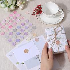 8 Sheets 4 Colors PVC Adhesive Wax Seal Stickers Set&nbsp;STIC-CP0001-14