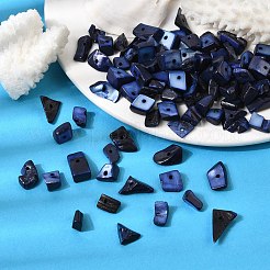 天然淡水シェルチップビーズを染色  シェルの破片  藤紫色  7~11x5~8mm  穴：1mm  約980個/500g&nbsp;SHEL-O001-12C