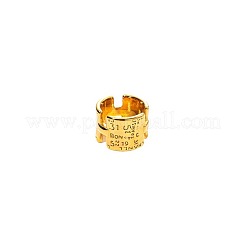ワード304ステンレススチールの指輪  ゴールドカラー  15mm  usサイズ8（18.1mm）&nbsp;FS-WG887A1-03