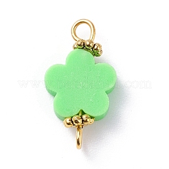 Handmade Polymer Clay Flower Link Connectors&nbsp;PALLOY-JF01124
