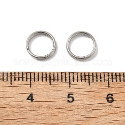 304ステンレススプリットリング  ステンレス鋼色  8x1.5mm  内径：6.5mm  約1000個/セット&nbsp;STAS-M118-01P-8mm