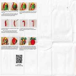 Christmas Theme Needle Felting Keychain Kit with Instructions&nbsp;DIY-F111-03