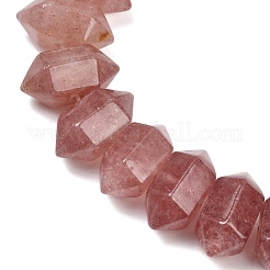 Natural Strawberry Quartz Double Terminated Point Beads Strands&nbsp;G-T142-92