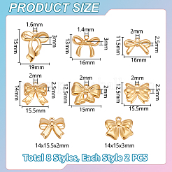16Pcs 8 Styles 304 Stainless Steel Pendants&nbsp;STAS-UN0063-34