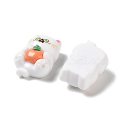 Cartoon White Cat Resin Decoden Cabochons&nbsp;CRES-R203-01B