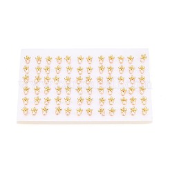 Flower Brass Natural Pearl Stud Earrings&nbsp;PEAR-N017-07E