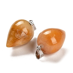 Natural Topaz Jade Pendants&nbsp;G-M424-02P-02