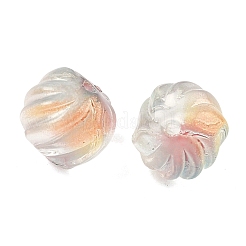 Two-tone Transparent Glass Beads&nbsp;GLAA-H041-02