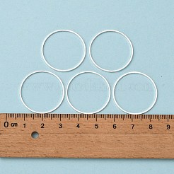 真鍮製フレームコネクター  ニッケルフリー  銀色のメッキ  25x1mm&nbsp;X-EC18725MM-NFS