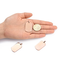 Ion Plating(IP) 304 Stainless Steel Pendants&nbsp;LS-STAS-I311-03A-RG