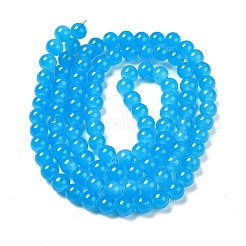 Baking Paint Imitation Jade Glass Round Bead Strands&nbsp;X1-DGLA-Q021-8mm-13