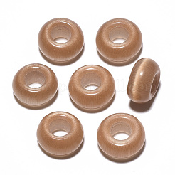 Gemstone & Cat Eye European Beads&nbsp;X-G-S359-074