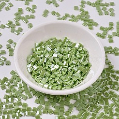MIYUKIティラビーズ  日本製シードビーズ  2穴  （TL439)不透明なチャート再利用光沢  5x5x1.9mm  穴：0.8mm  約1180個/100g&nbsp;SEED-J020-TL439
