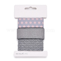 9 Yards 3 Styles Polyester Ribbon&nbsp;SRIB-A014-G05