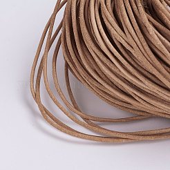 牛革レザーコード  革のアクセサリーコード  ペルー  サイズ：直径約1.5mm  約109.36ヤード（100m）/バンドル&nbsp;WL-H006-1