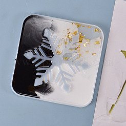 Christmas Snowflake Cup Mat Silicone Molds&nbsp;X-DIY-K017-13