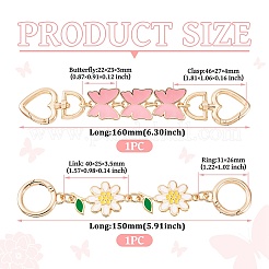 2Pcs 2 Style Alloy Enamel Chain Extenders&nbsp;FIND-TA0005-19