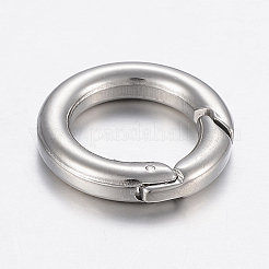 変色防止304ステンレススチールスプリングゲートリング  Oリング  ステンレス鋼色  24x4mm  内径：16mm&nbsp;STAS-P198-09C
