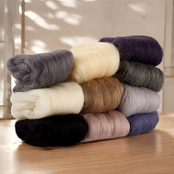 50G 10 Styles Needle Felting Wool Roving&nbsp;DIY-TA0012-77