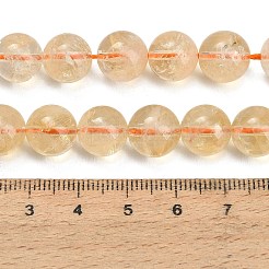 Natural Citrine Beads Strands&nbsp;GG-CBACB71-03-10mm