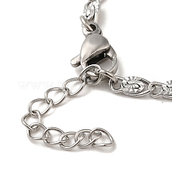 304 Stainless Steel Lumachina Chain Bracelets&nbsp;BJEW-C079-01A-P