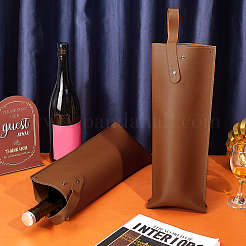 Imitation Leather Single Wine Bottle Tote Bags&nbsp;ABAG-WH0044-85