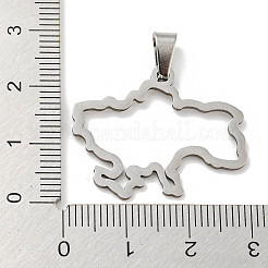 Non-Tarnish 304 Stainless Steel Pendants&nbsp;STAS-H184-03B-P