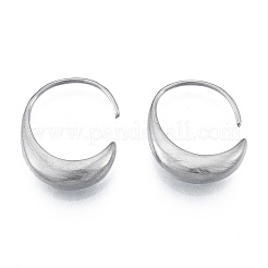 Non-Tarnish 316 Surgical Stainless Steel Oval Hoop Earrings for Men Women&nbsp;EJEW-N052-11