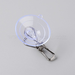 塩ビ吸盤  ステンレス製クランプ付き  ステンレス鋼色  6.6x4.4x3cm&nbsp;AJEW-WH0182-60