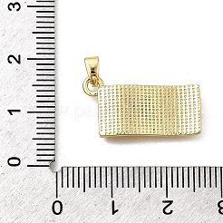 真鍮チャーム  ドルチャーム  18KGP本金メッキ  21.5x9.5x2mm  穴：5x3mm&nbsp;KK-P336-37G