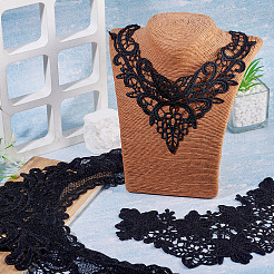 4Pcs 4 Styles Polyester Computerized Embroidery Collar&nbsp;DIY-TA0015-70