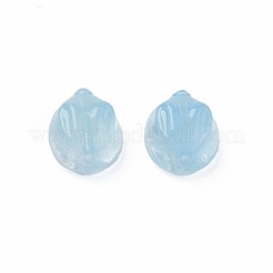 透明ガラスビーズ  兎  ライトスカイブルー  14x12x8mm  穴：1.4mm&nbsp;GLAA-Q092-06-D02