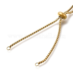 Adjustable 304 Stainless Steel Slider Bracelet/Bolo Bracelets Making&nbsp;LS-STAS-I153-03G-02