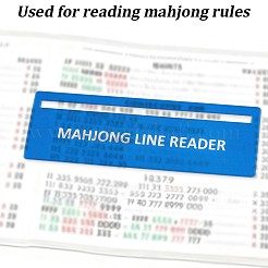 Plastic Mahjong Rules Reader&nbsp;AJEW-WH0796-53A