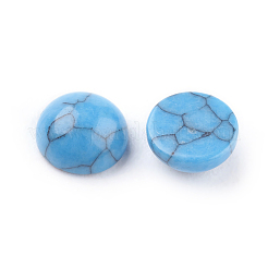 Synthetic Blue Turquoise Cabochons&nbsp;G-F528-31-6mm