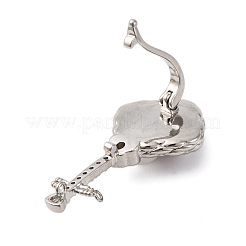 Brass Twister Clasps&nbsp;KK-A256-03P