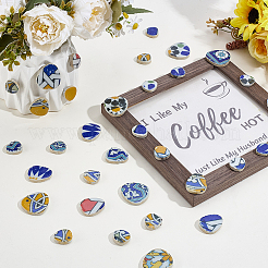 500G 4 Colors Mosaic Tiles Porcelain Cabochons&nbsp;DIY-SP0007-87