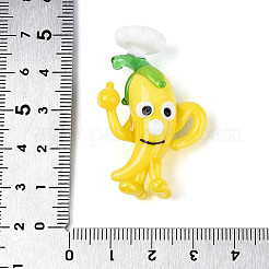 Handmade Lampwork Cartoon Pepper Chef Display Decorations&nbsp;LAMP-T025-13E
