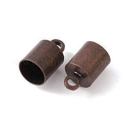 真鍮製コードエンドパーツ  赤銅鉱  10x6mm  穴：1.2mm  5.5mm内径&nbsp;EC041-R
