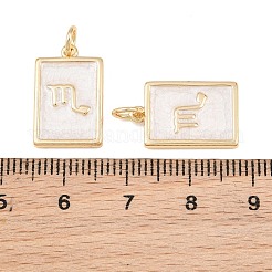 Brass Enamel Pendants&nbsp;KK-CBA62C2-01B