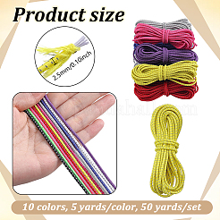 50 Yards 10 Colors Reflective Elastic Cords&nbsp;OCOR-NB0002-76